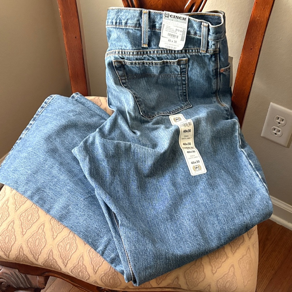 Cinch Men's Light Blue Relaxed Jeans